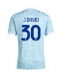 Juventus Jonathan David #30 Replika Borta Kläder 2025-26 Kortärmad